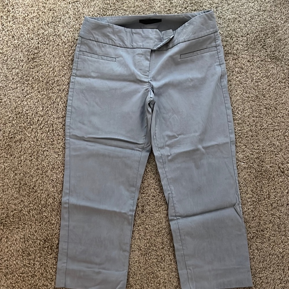 The limited light blue/ grey stretch capri pants